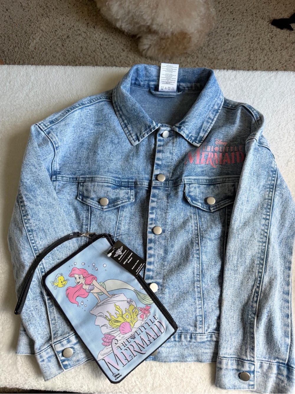 Disney Light Blue The Little Mermaid Kids Denim Jacket